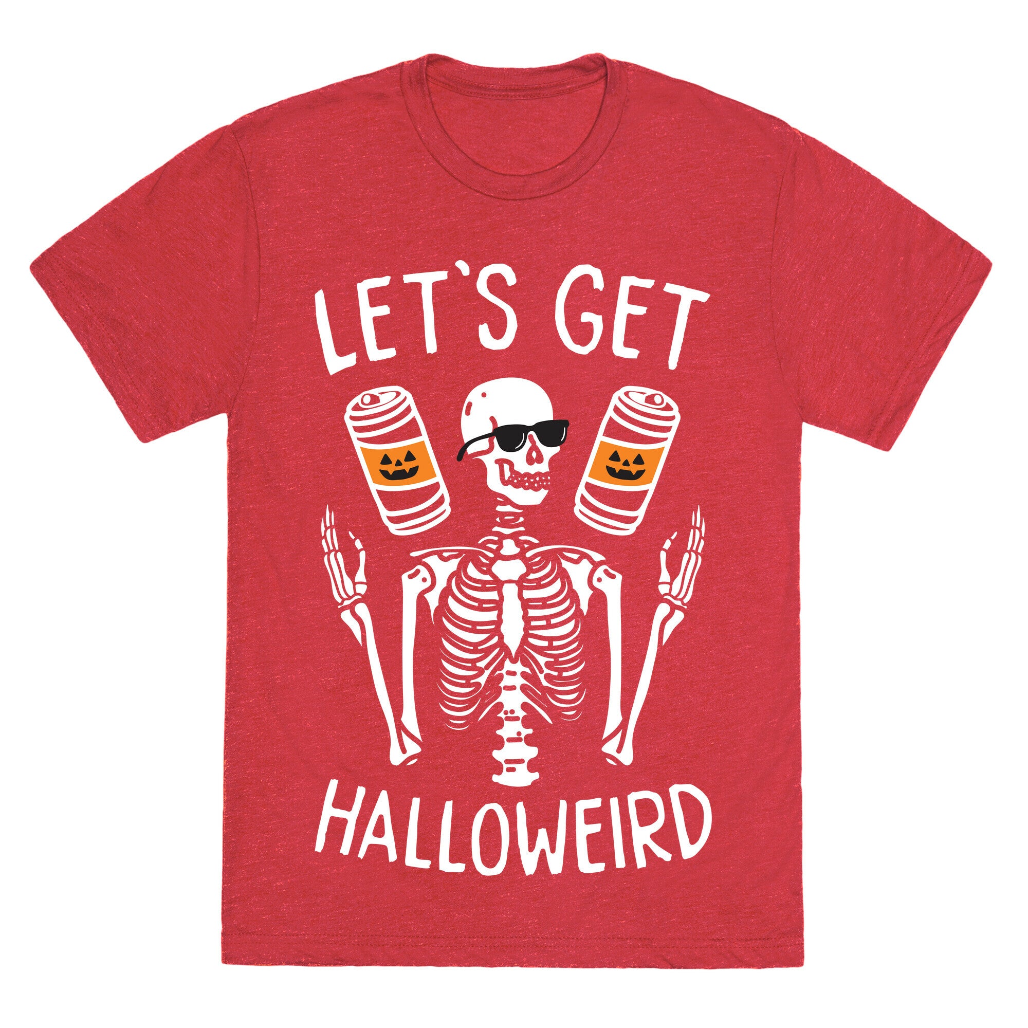 Let's Get Halloweird (White) Unisex Triblend Tee